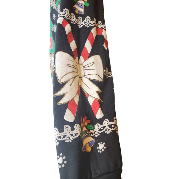 Holiday Time Christmas Sweatshirt Womens Large Ugly Xmas Sweater Tree Snowflakes - Picture 4 of 16